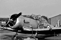 A Harvard Aircraft at RAF Turnhouse