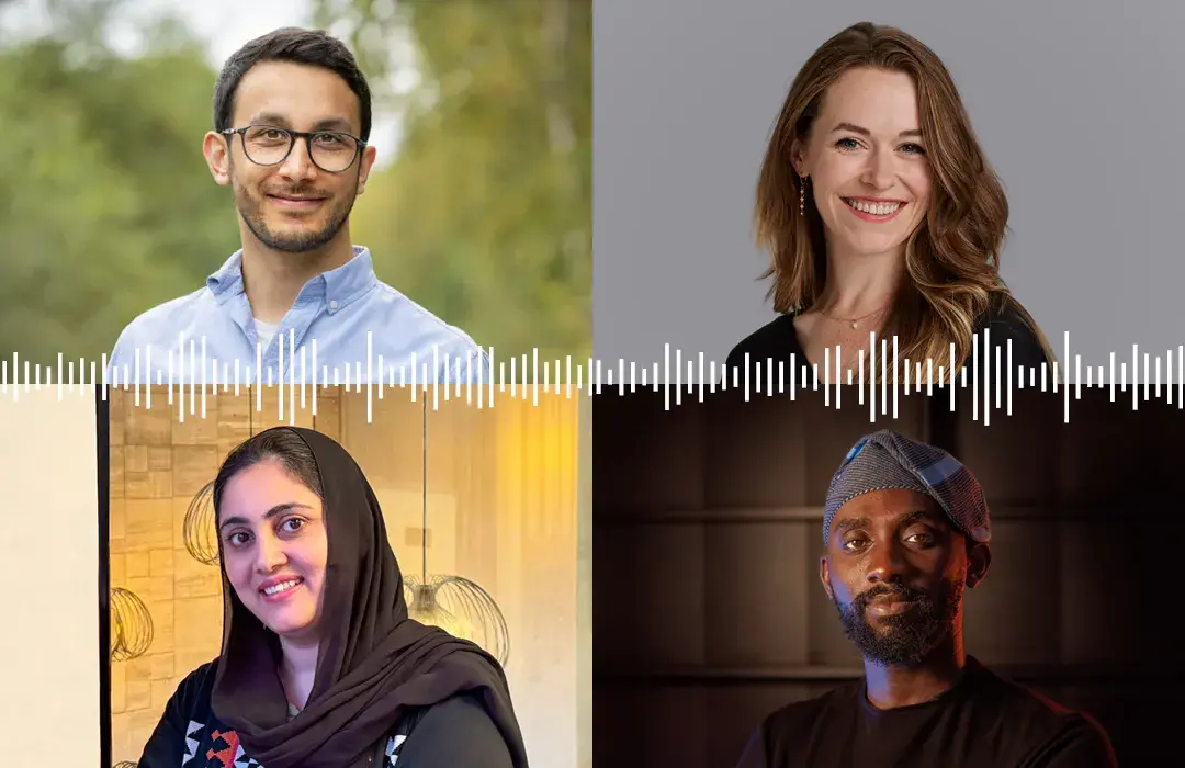 Headshot photographs of four Being Edinburgh 2025 finalists