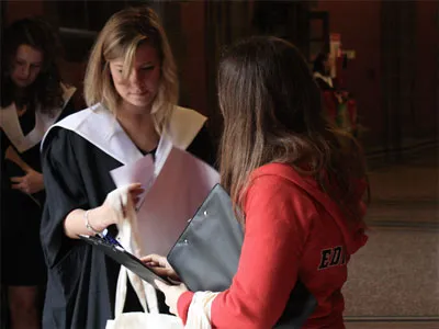 Meeting graduating students