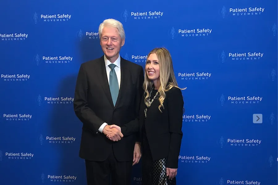 Ariana Longley with Bill Clinton