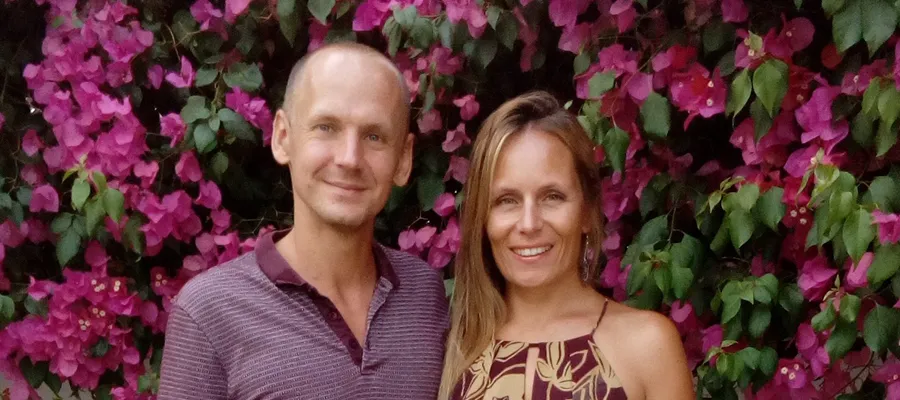Ian and Angela of the Football Dice family