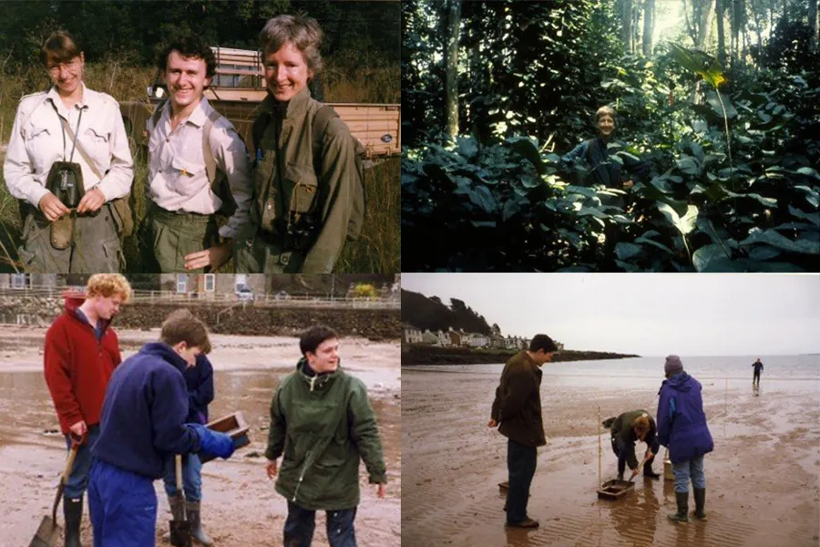 Liz Rogers in the field