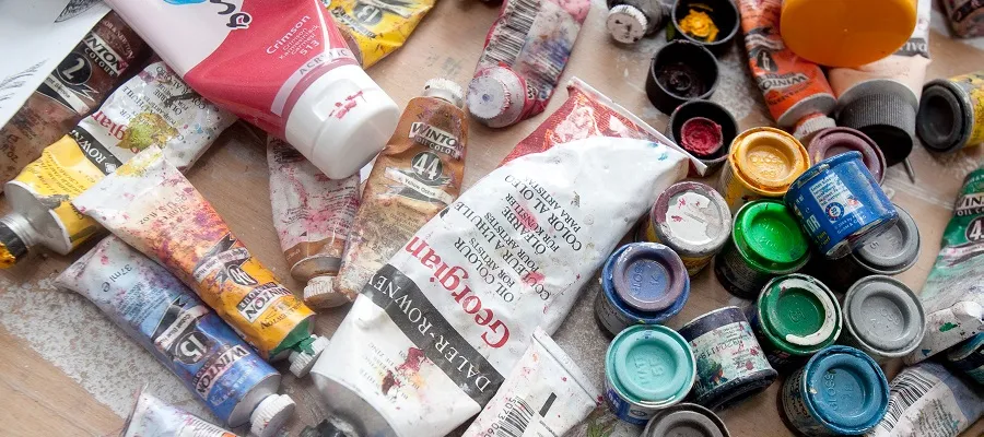 A working studio at Edinburgh College of Art