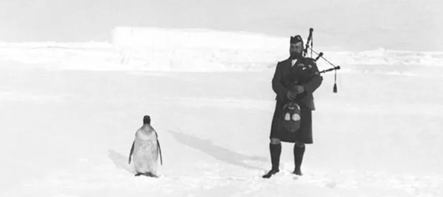 Piper Gilbert Kerr with penguin