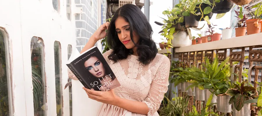 Sindhu Rajasekaran reading her book 'So Let it Be'