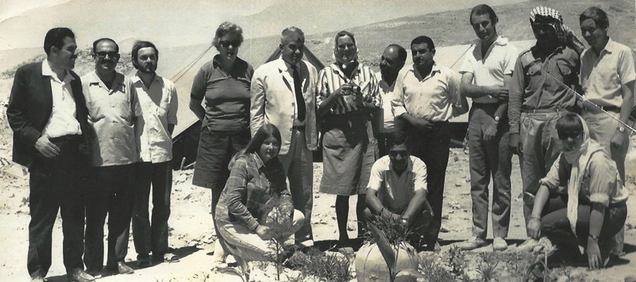 Janet Starkey in Jordan for a fieldwork trip.
