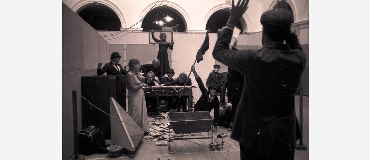 Tadeusz Kantor's Cricot 2 theatre production of The Dead Class at Edinburgh College of Art.