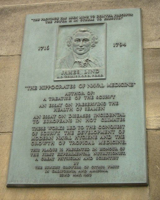 James Lind plaque