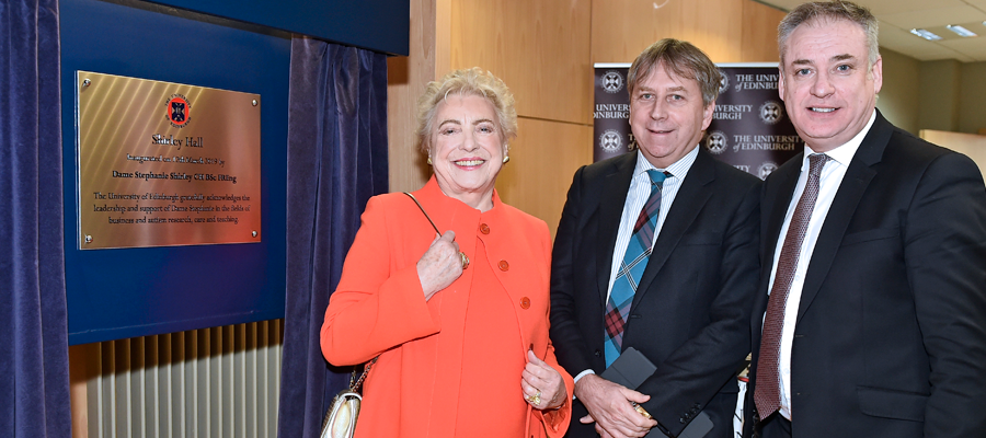 Lecture hall rebrand celebrates donor's support