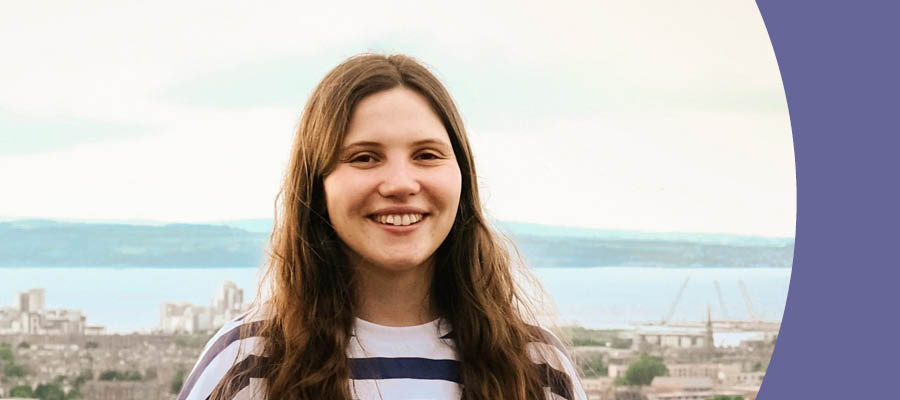 Portrait of Serena Izet on Calton Hill